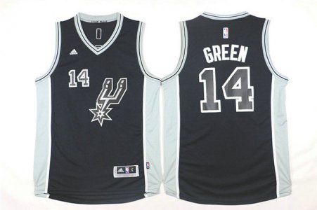 Maillot De Basket San Antonio Spurs Danny Vert 14 2015-16 Season Noir